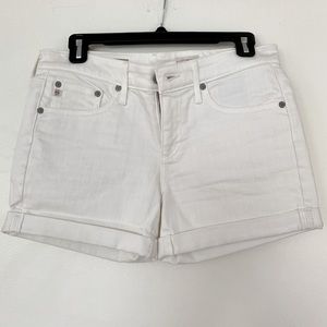 White Denim Hailey Shorts by AG Jeans